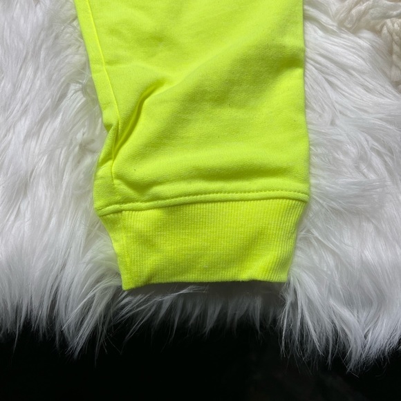 IDEOLOGY girls neon yellow sweatpants with pink string tie. NWT - Picture 6 of 6
